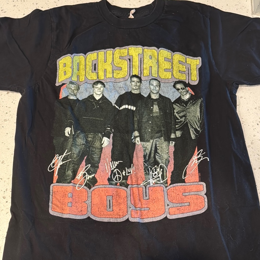 Backstreet Boys Black Graphic T-Shirt